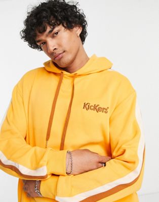 Kickers logo hoodie in yellow
