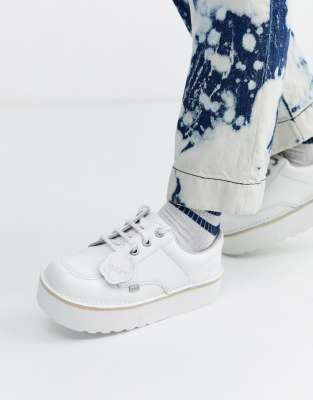 white platform kickers