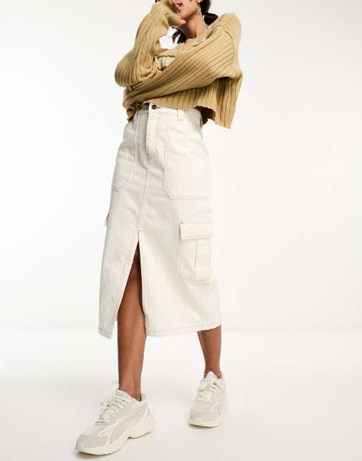 Utility skirt with on sale pockets