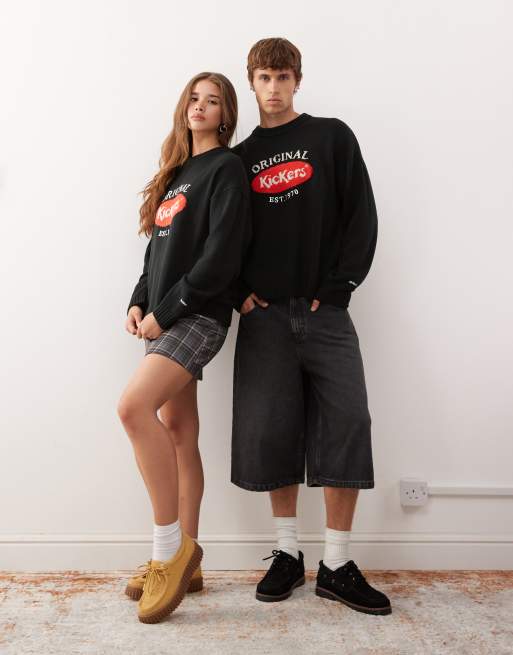 Kickers original graphic jumper in black, 4 of 4