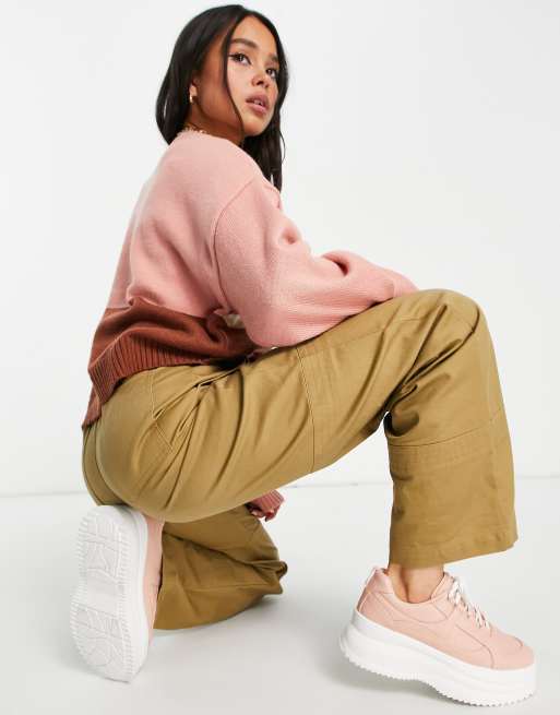 Kickers - Oversized gebreide trui met logo op de voorkant en kleurvlakken, 3 van 4