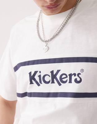 Kickers Oversized T-shirt With Navy  Graphic