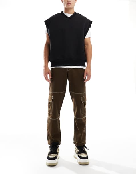 Kickers - Pantalon droit style treillis à coutures contrastantes - view 1