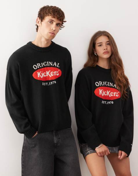 Kickers – Pullover in Schwarz mit „Original“-Grafik - view 1