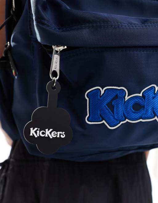 Kickers Sac a dos classique avec poche a logo Bleu marine ASOS