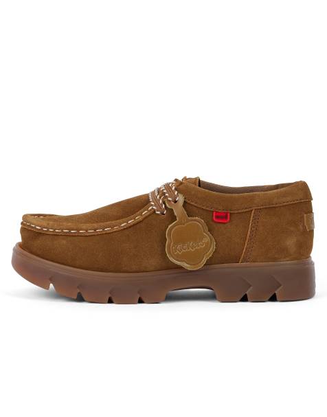 Kickers Shoe lennon wall suede shoe in natural - view 1