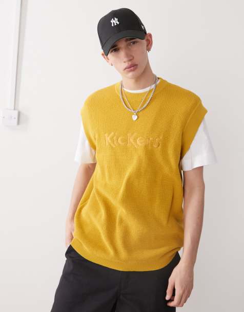 Kickers - Smanicato in maglia giallo ocra - view 1