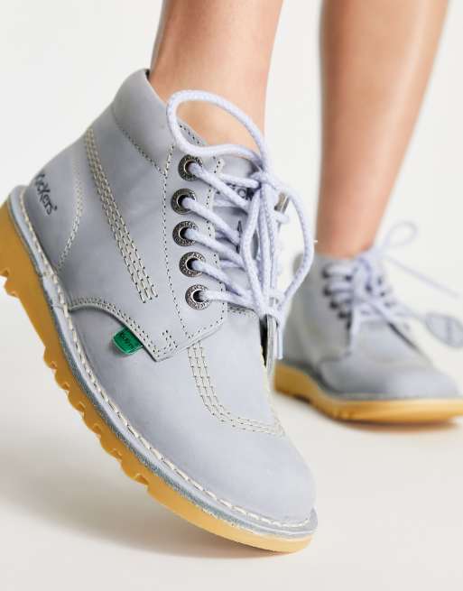 Kickers - Stivaletti in pelle blu, 2 di 4