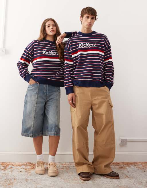 Kickers - Sweat à rayures - Rouge et bleu, 3 de 4