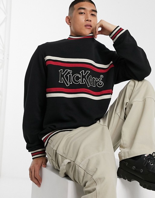 Kickers sweatshirt with panel logo in black