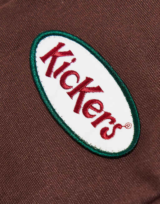 Kickers tote bag in brown with contrast straps, 2 of 4