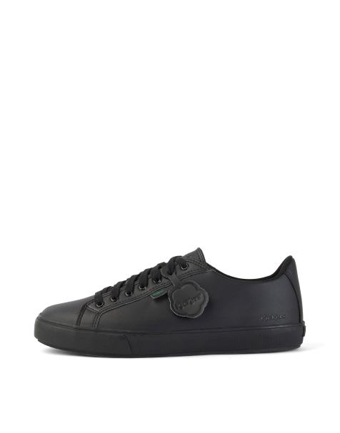 Kickers tovni vegan lace up shoes in black - view 1