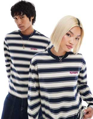 Kickers Unisex Crew Neck Sweatshirt With Embroidered Logo On Chest In Multi