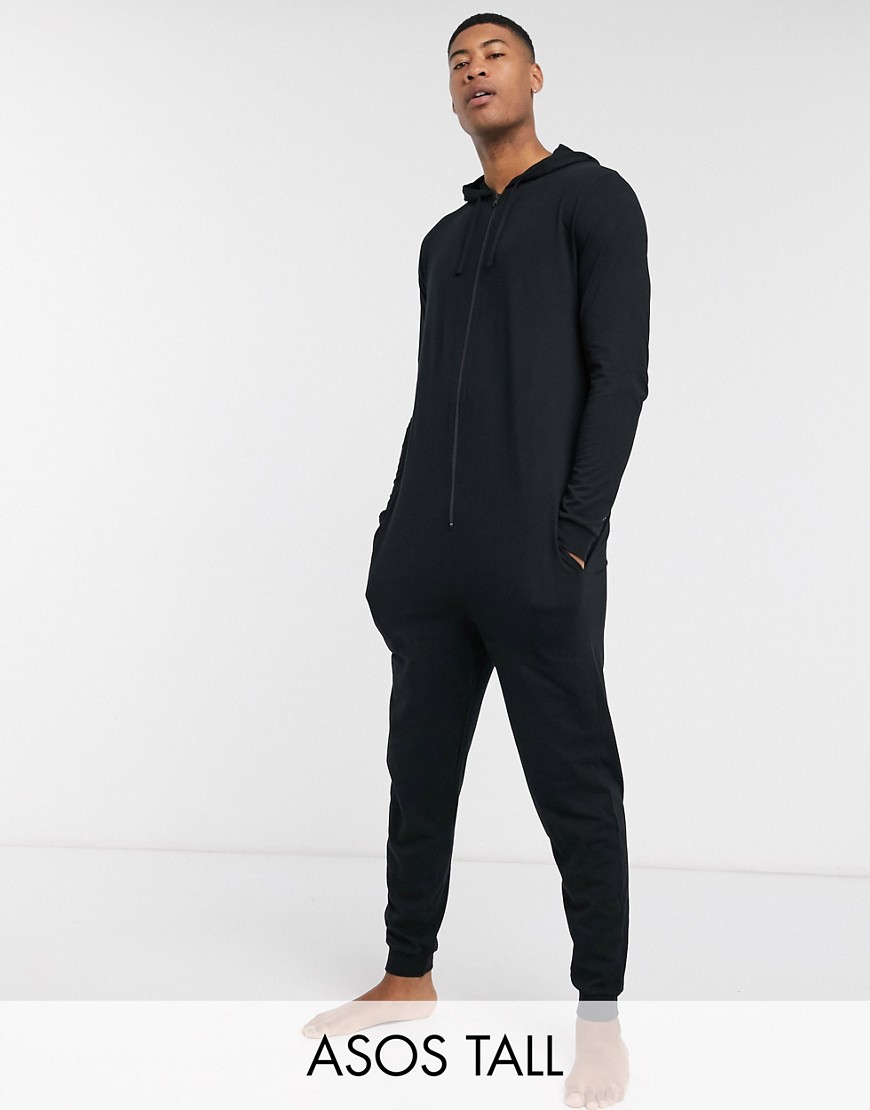 фото Кигуруми черного цвета с капюшоном asos design tall-черный