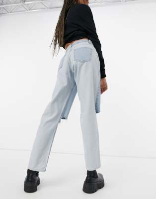 jeans with rips on the back