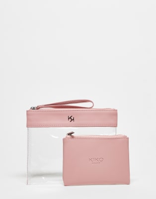 KIKO Milano - Transparente Kosmetiktasche - Rosa-Keine Farbe