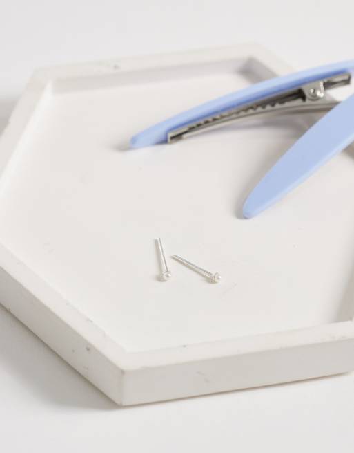 Kinglsey Ryan 2mm faux pearl stud, 2 of 4