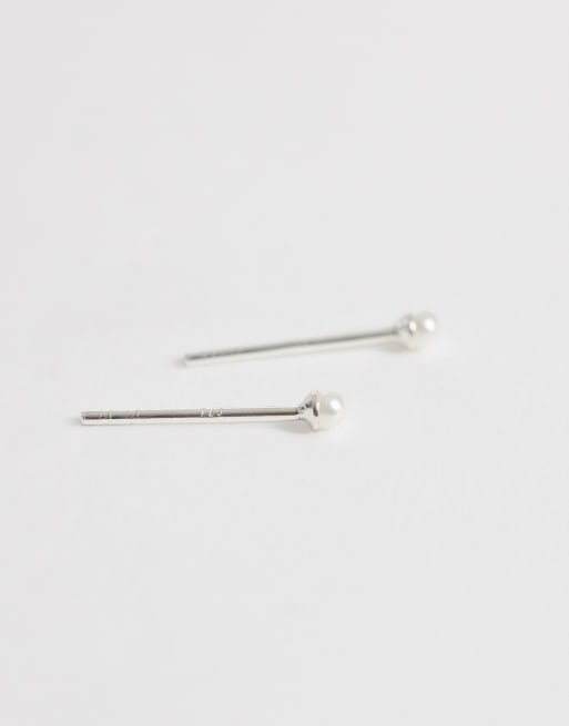 Kinglsey Ryan 2mm faux pearl stud, 4 of 4