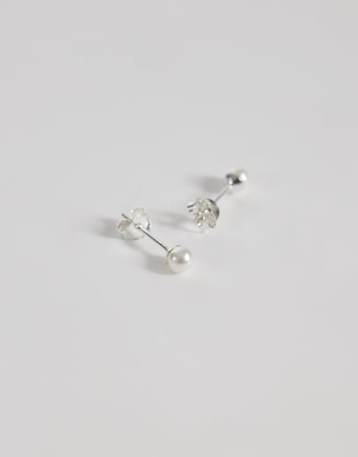 Kinglsey Ryan - Oorknopjes van 4mm met imitatieparels, 3 van 4