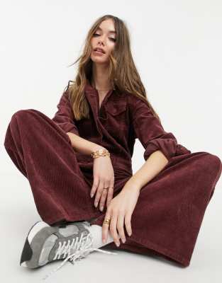 wide leg boiler suit