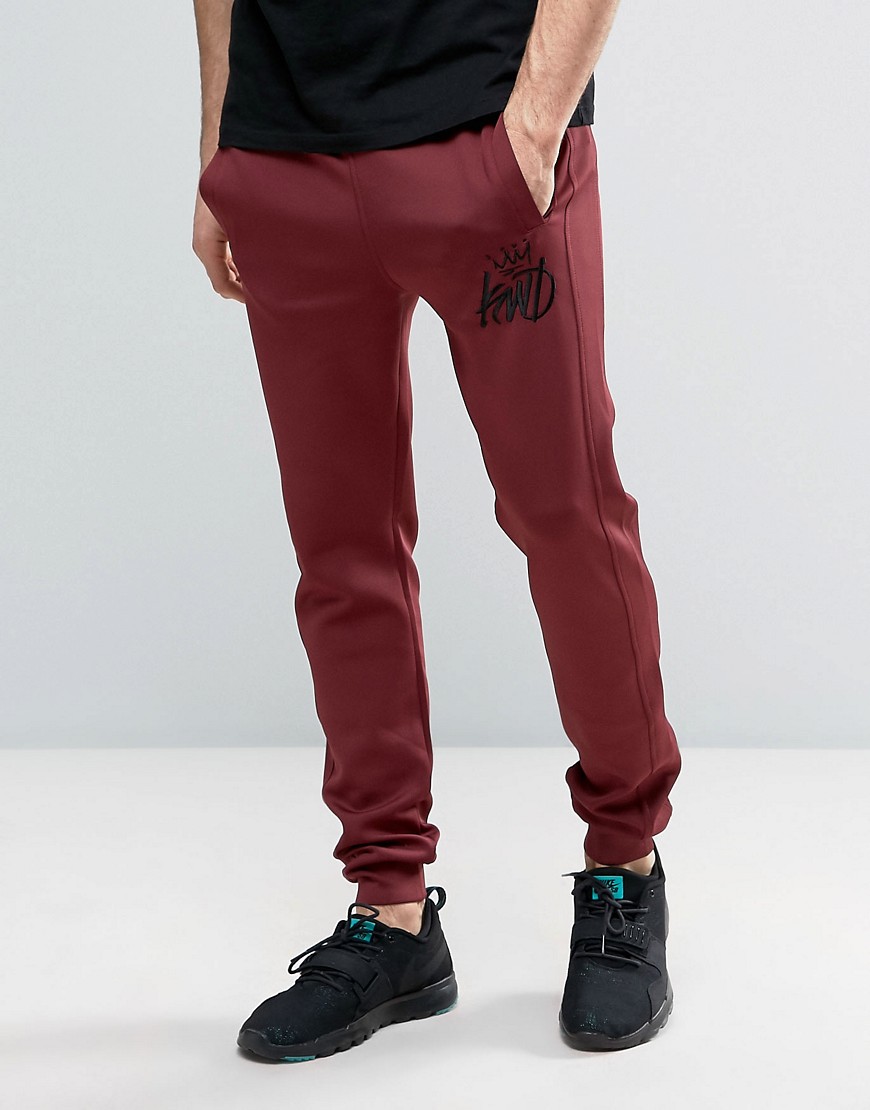 Kings Will Dream Skinny Joggers In Red With Logo