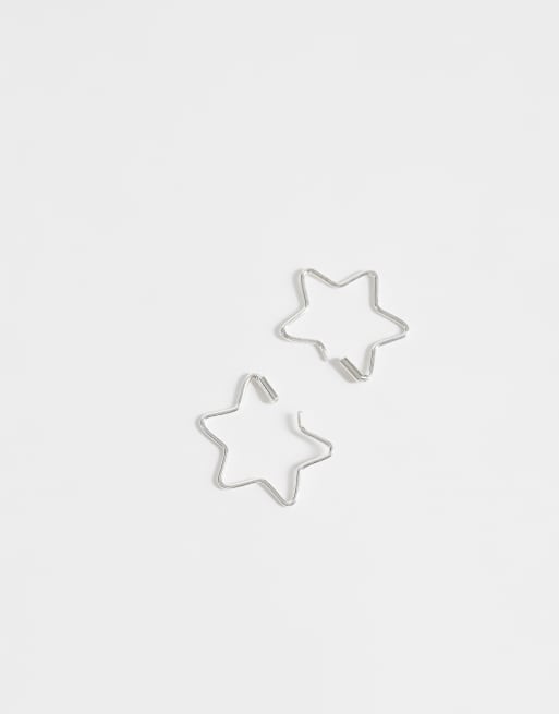 Kingsey Ryan star hoops in sterling silver, 4 of 4