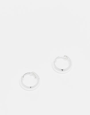 Kingsley Ryan Kingsley Ryan 10mm chunky huggie hoop earrings in sterling silver-Gold