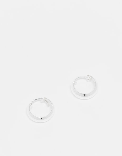 Kingsley Ryan - 10mm kleine chunky oorringen in sterling zilver