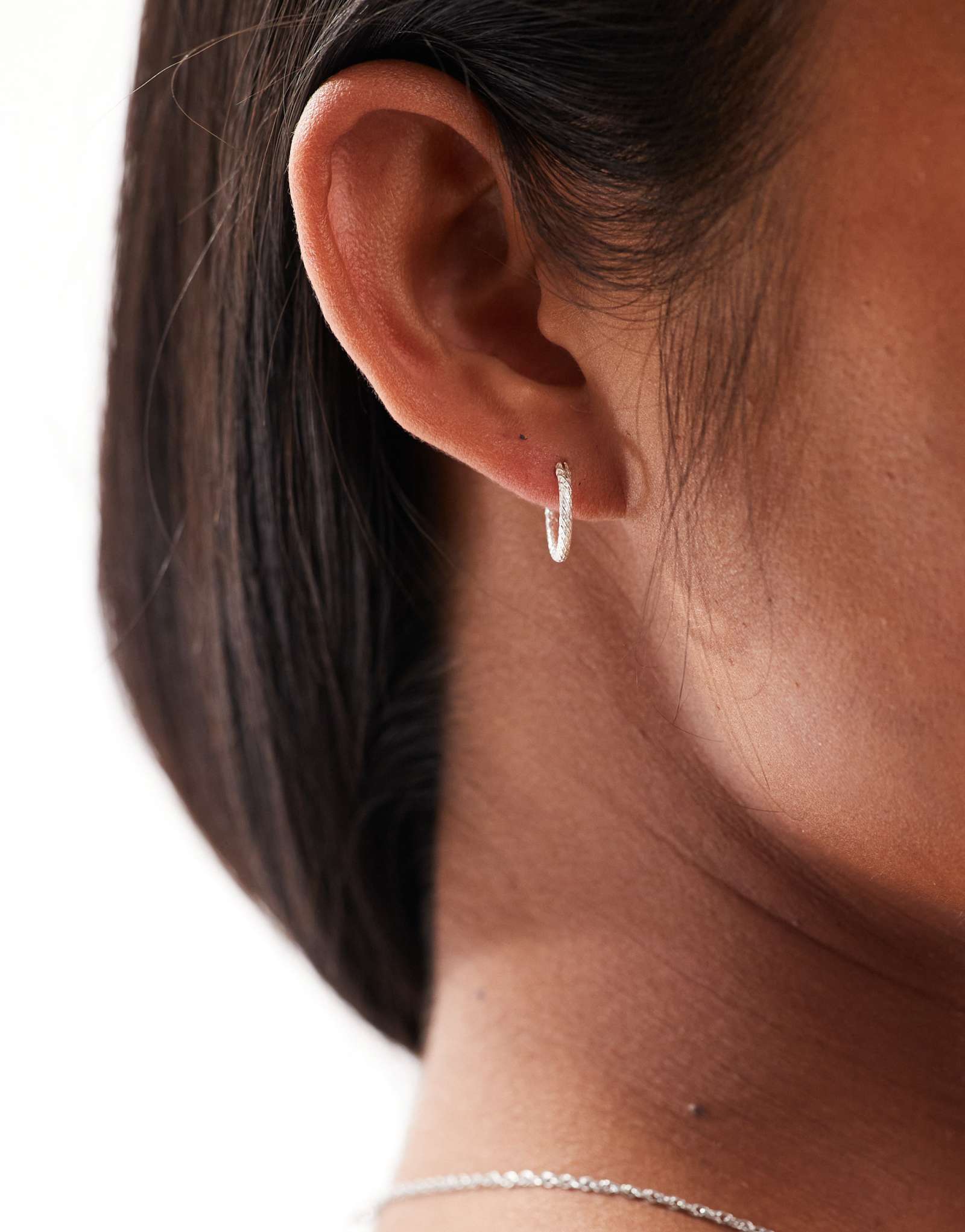 Блестящие серьги-кольца Kingsley Ryan диаметром 12 мм из чистого серебра