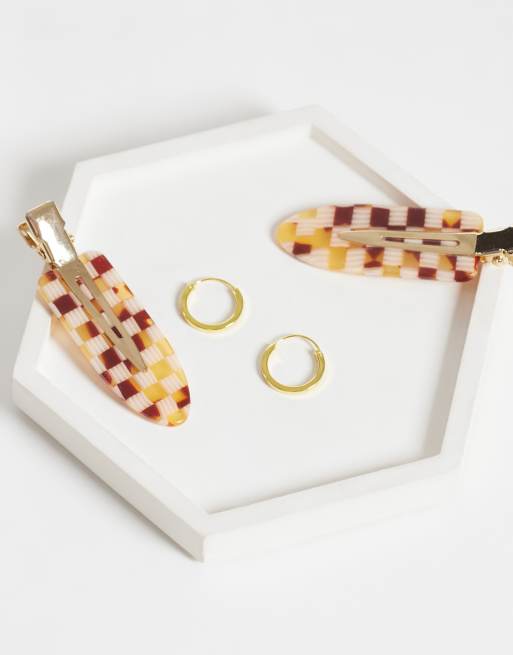 Kingsley Ryan 12mm square cut hoops in sterling silver, 4 of 4