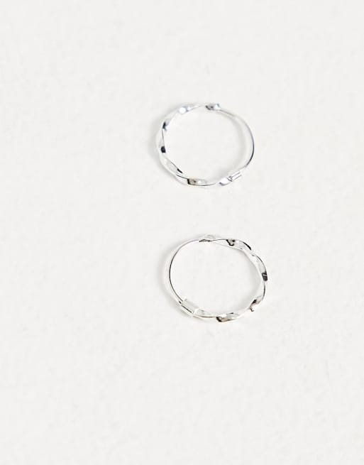 Kingsley Ryan 12mm twist hoops in sterling silver, 4 of 4
