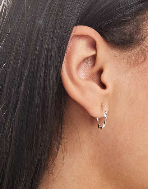 Kingsley Ryan - 14mm gedraaide oorringen in sterling zilver - view 1