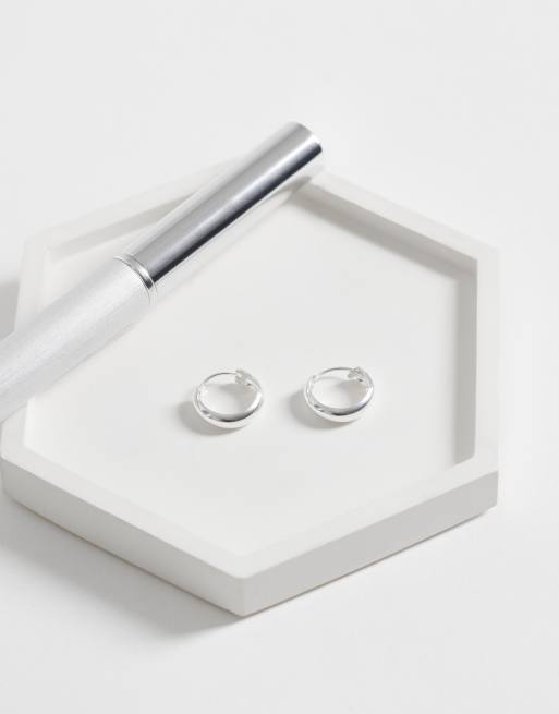 Kingsley Ryan 14mm hoops in sterling silver, 3 of 4