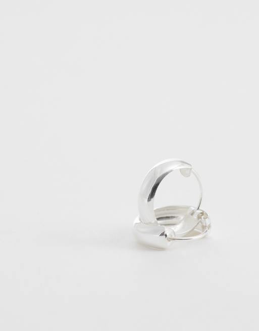 Kingsley Ryan 14mm hoops in sterling silver, 4 of 4