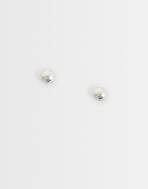 Kingsley Ryan 1.5mm ball stud earrings in sterling silver - view 1