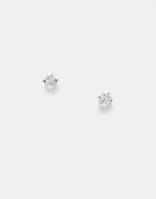 Kingsley Ryan Kingsley Ryan 1.5mm crystal stud earrings in sterling silver