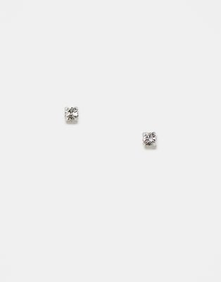 2mm gem set round stud earrings in sterling silver