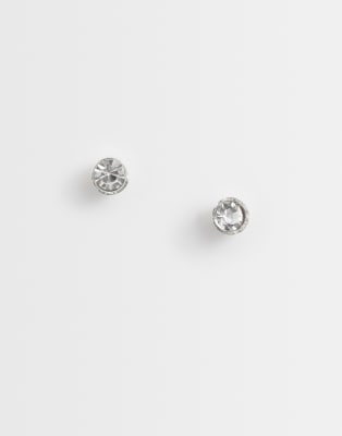 Kingsley Ryan 2mm Gemset Round Stud Earrings In Silver