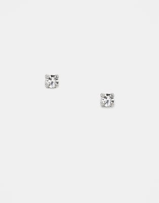 Kingsley Ryan - 2 mm Ohrstecker in Sterlingsilber mit Kristallsteinen