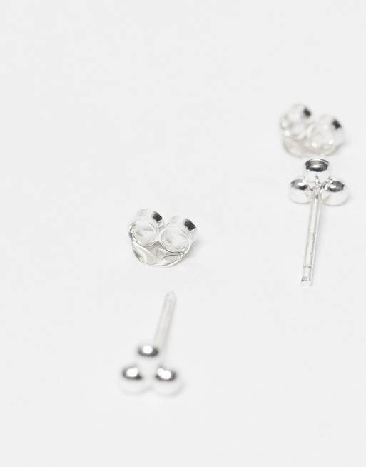 Kingsley Ryan ball stud earrings in sterling silver