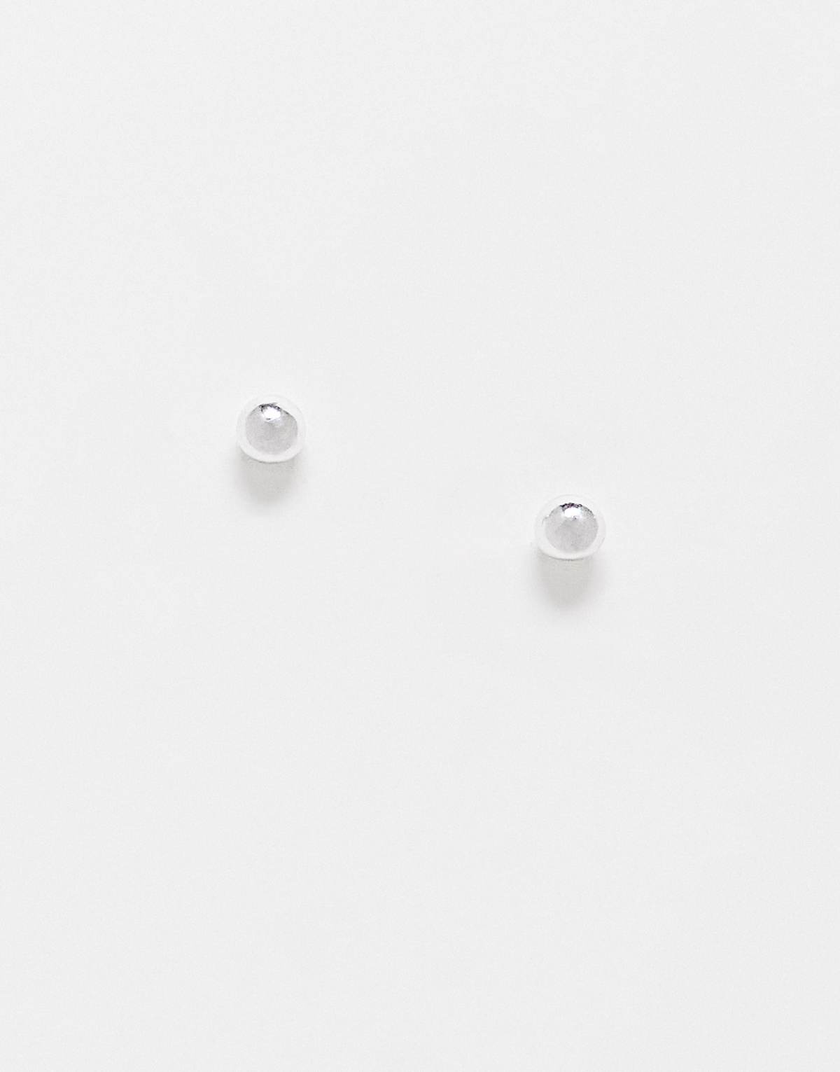 Kingsley Ryan 3mm ball stud earrings in sterling silver