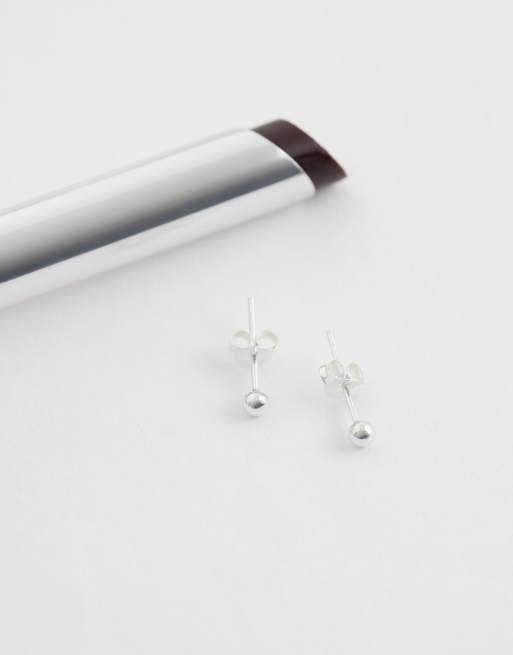 Kingsley Ryan 3mm ball stud in sterling silver, 2 of 4