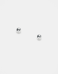 [Kingsley Ryan] Kingsley Ryan 4mm plain ball stud earrings in sterling silver No Size Silver