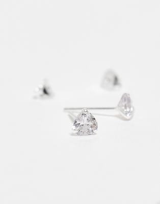 Kingsley Ryan 5mm Crystal Heart Stud Earrings