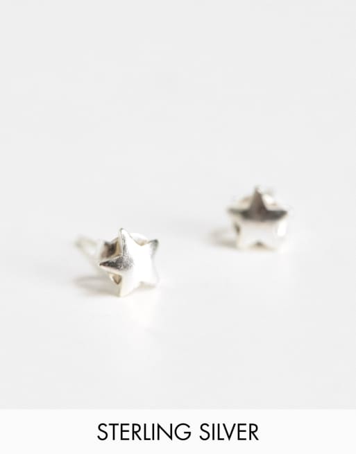 Kingsley Ryan - 6 mm ørestikker i sterling sølv med stjernedesign