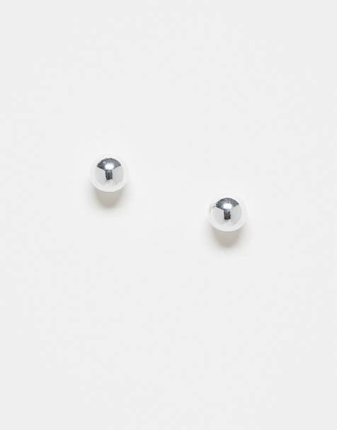 Kingsley Ryan 6mm ball stud earrings in sterling silver - view 1