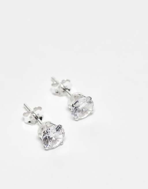 Kingsley Ryan – 6 mm Ohrstecker in Sterlingsilber mit Kristallsteinen, 2 von 3