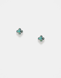 [Kingsley Ryan] Kingsley Ryan abalone blue clover stud earrings in sterling silver No Size Abalone
