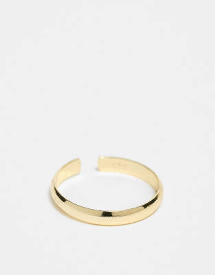 adjustable toe ring in gold plated