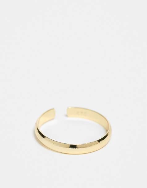 Kingsley Ryan adjustable toe ring in gold plated - view 1